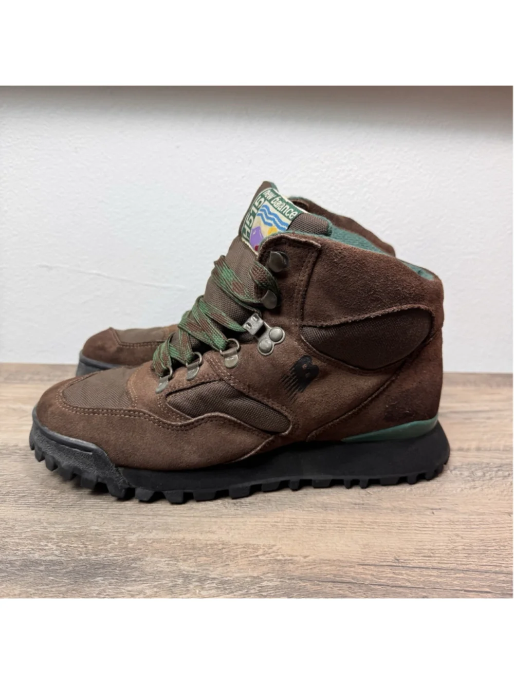 Vintage New Balance H515 Brown Suede Hiking Boots Trail Outdoor Women’s 8.5